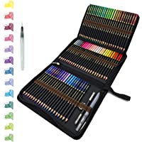 72 Lápices de Colores Acuarelables en estuche con cremallera- Fácil de almacenar y proteger sus lápices de dibujo…